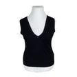 Unisex Fransa - Kootud vest, suurus 38 - Must ()