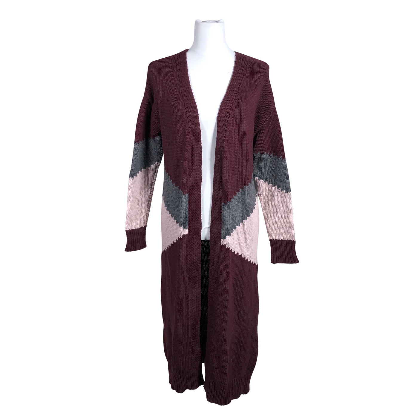 Unisex House of Lola - Kardigan, suurus 36 - Veinipunane (1)
