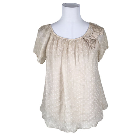 Unisex JS Millenium - Lühikeste käistega pluus, suurus 38 - Beige ()