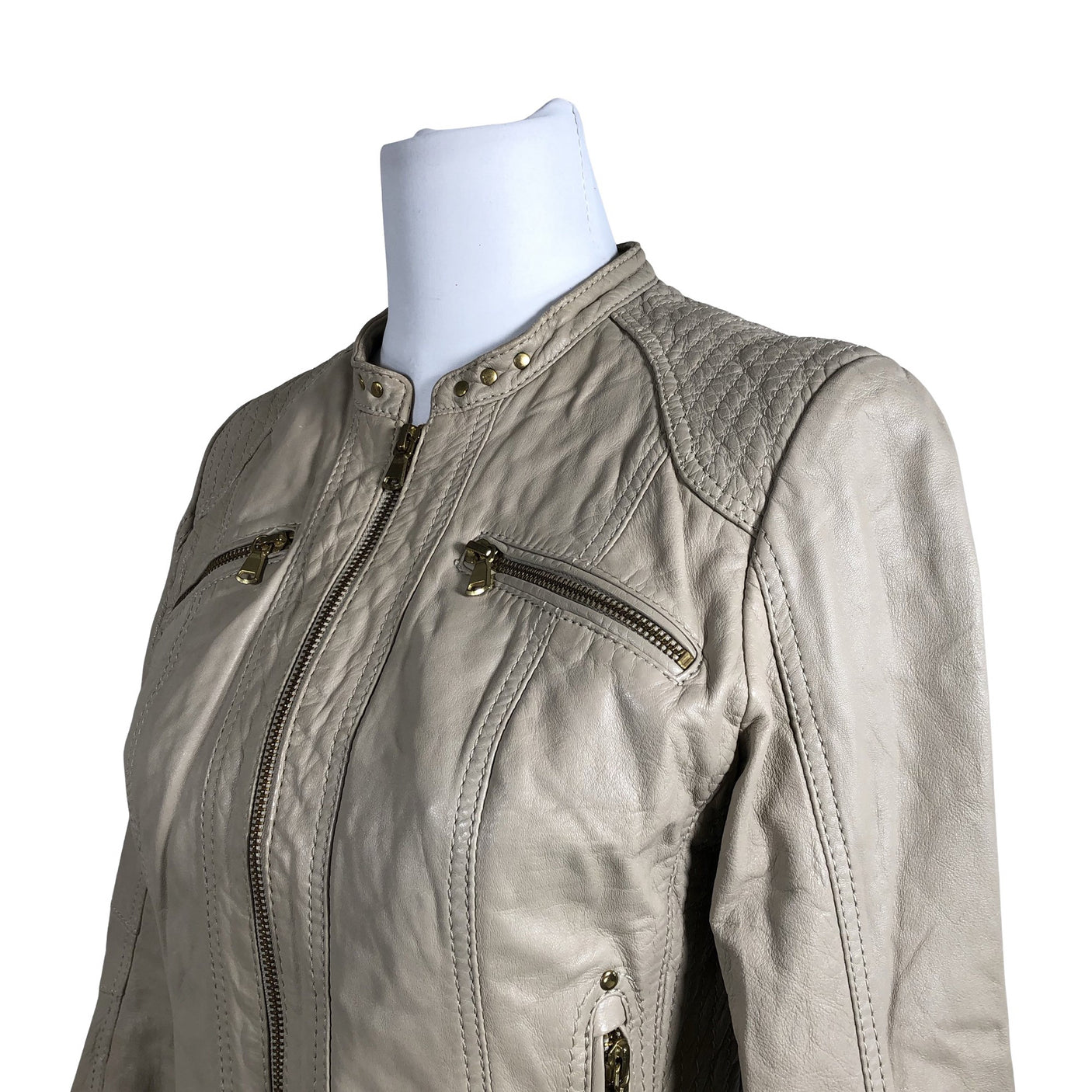 Unisex Saki - Nahktagi, suurus 36 - Beige (2)