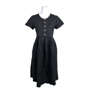 Unisex Not Perfect Linen - Mitteveniv kleit, suurus 36 - Must (1)