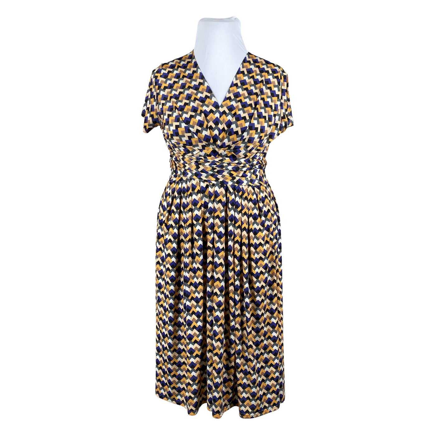 Unisex Camilla Thulin - Trikotaažist kleit, suurus 44 - Kollane (1)
