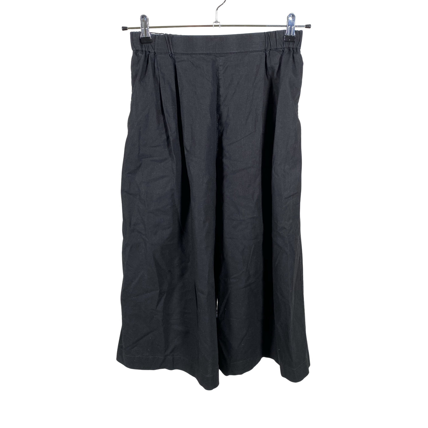 Unisex Uniqlo - Mittevenivad poolpikad püksid, suurus 38 - Must (1)