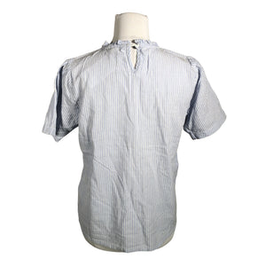 Unisex Cream - Lühikeste käistega pluus, suurus 38 - Helesinine (2)