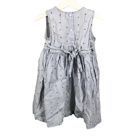 Unisex Collection - Mitteveniv kleit, suurus 98 - 104 - Helesinine (2)