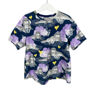 Unisex NOSH - T-särk, suurus 134 - 140 - Sinine (1)
