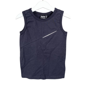 Unisex Papu - Trikotaažist topp, suurus 122 - 128 - Sinine (1)