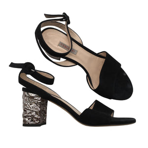 Unisex VERGELIO - Kontsaga rihmikud, suurus 39 - Must (1)