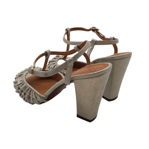 Unisex Chie Mihara - Kontsaga rihmikud, suurus 40 - Hõbe (2)