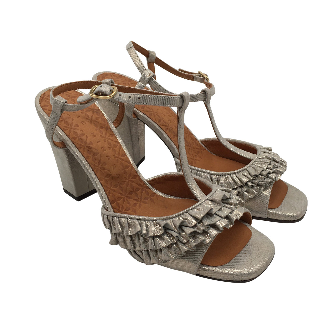 Unisex Chie Mihara - Kontsaga rihmikud, suurus 40 - Hõbe (3)