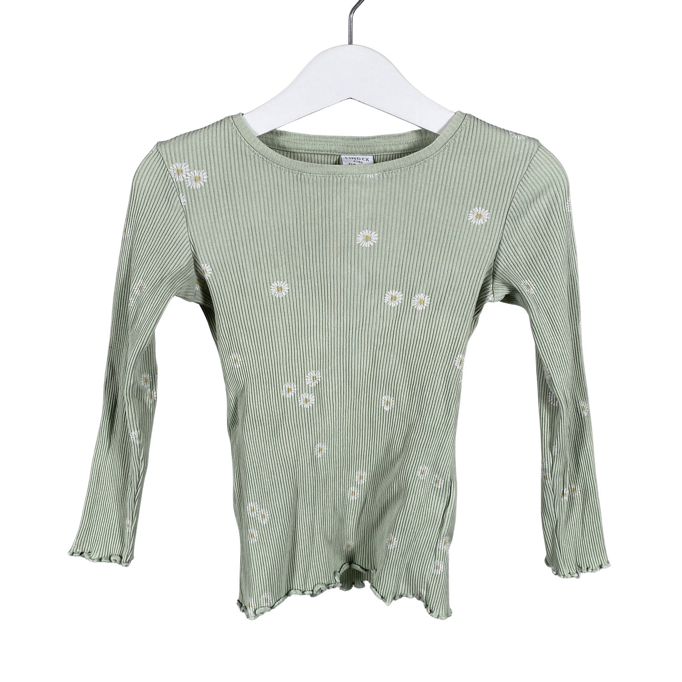 Unisex Lindex - Trikotaažist pluus, suurus 104 - 110 - Roheline (1)