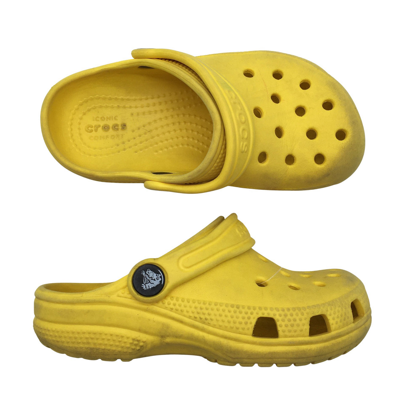 Unisex Crocs - Lahtise kannaga jalanõud, suurus 26 - Kollane (1)