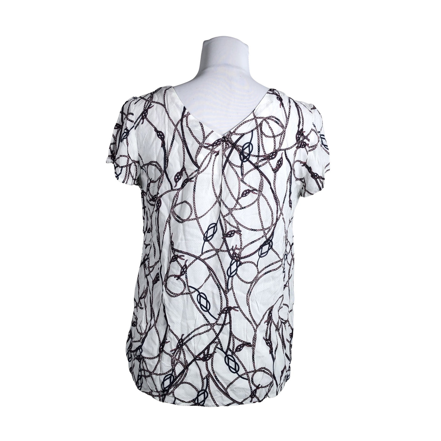 Unisex Esprit - Lühikeste käistega pluus, suurus 38 - Valge (2)