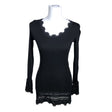 Unisex Rosemunde - Trikotaažist pluus, suurus 38 - Must ()