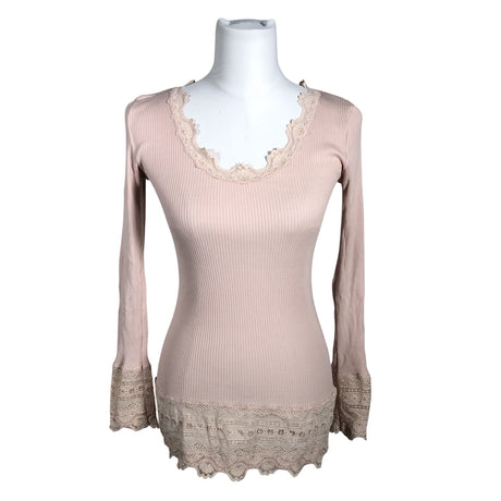 Unisex Rosemunde - Trikotaažist pluus, suurus 38 - Heleroosa ()