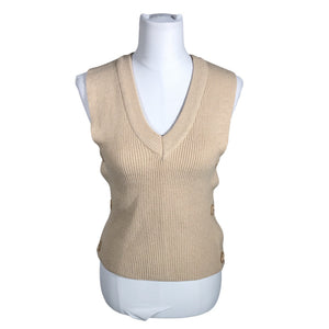 Unisex b.Young - Kootud vest, suurus 36 - Beige (1)
