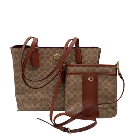Unisex Coach - Käekott, suurus Maxi - Pruun ()
