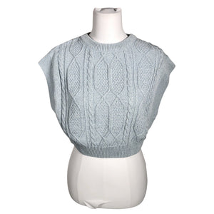 Unisex Na-KD - Kootud vest, suurus 40 - Helesinine (1)