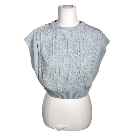 Unisex Na-KD - Kootud vest, suurus 40 - Helesinine ()