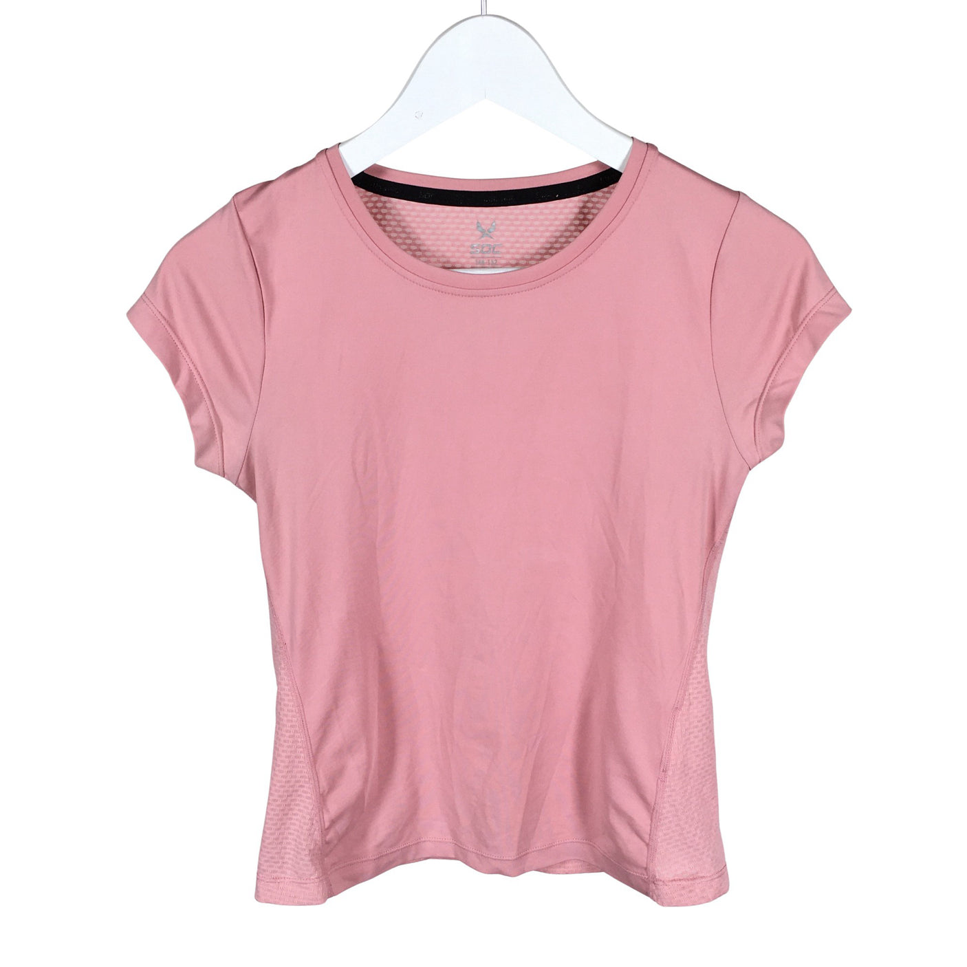 Unisex Soc - Spordisärk, lühikesed käised, suurus 146 - 152 - Heleroosa (1)