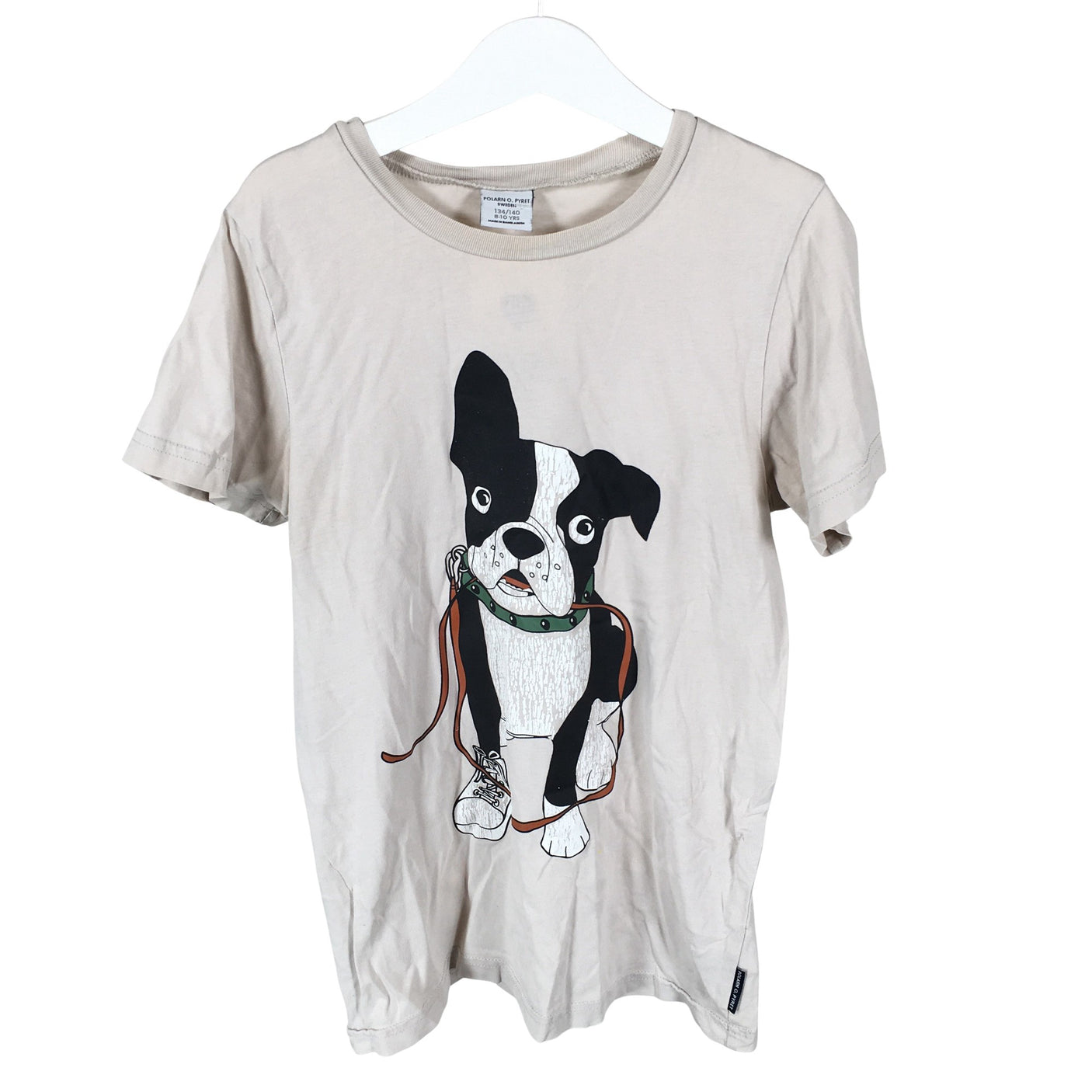 Unisex Polarn O. Pyret - T-särk, suurus 134 - 140 - Beige (1)