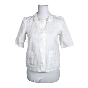 Unisex Globe Hope - Lühikeste käistega pluus, suurus 36 - Valge (1)