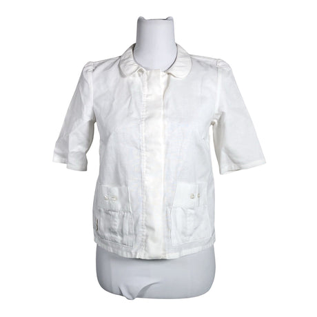 Unisex Globe Hope - Lühikeste käistega pluus, suurus 36 - Valge ()