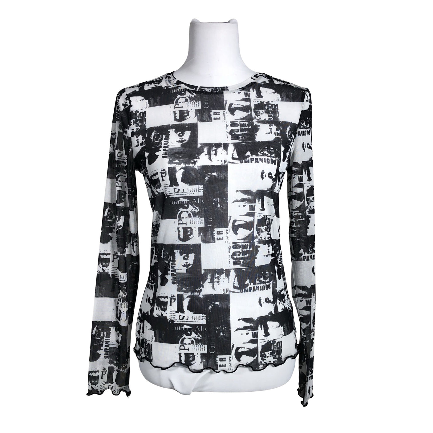 Unisex Neon&Nylon - Trikotaažist pluus, suurus 40 - Hall (1)