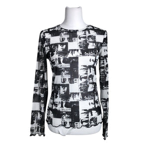 Unisex Neon&Nylon - Trikotaažist pluus, suurus 40 - Hall (1)