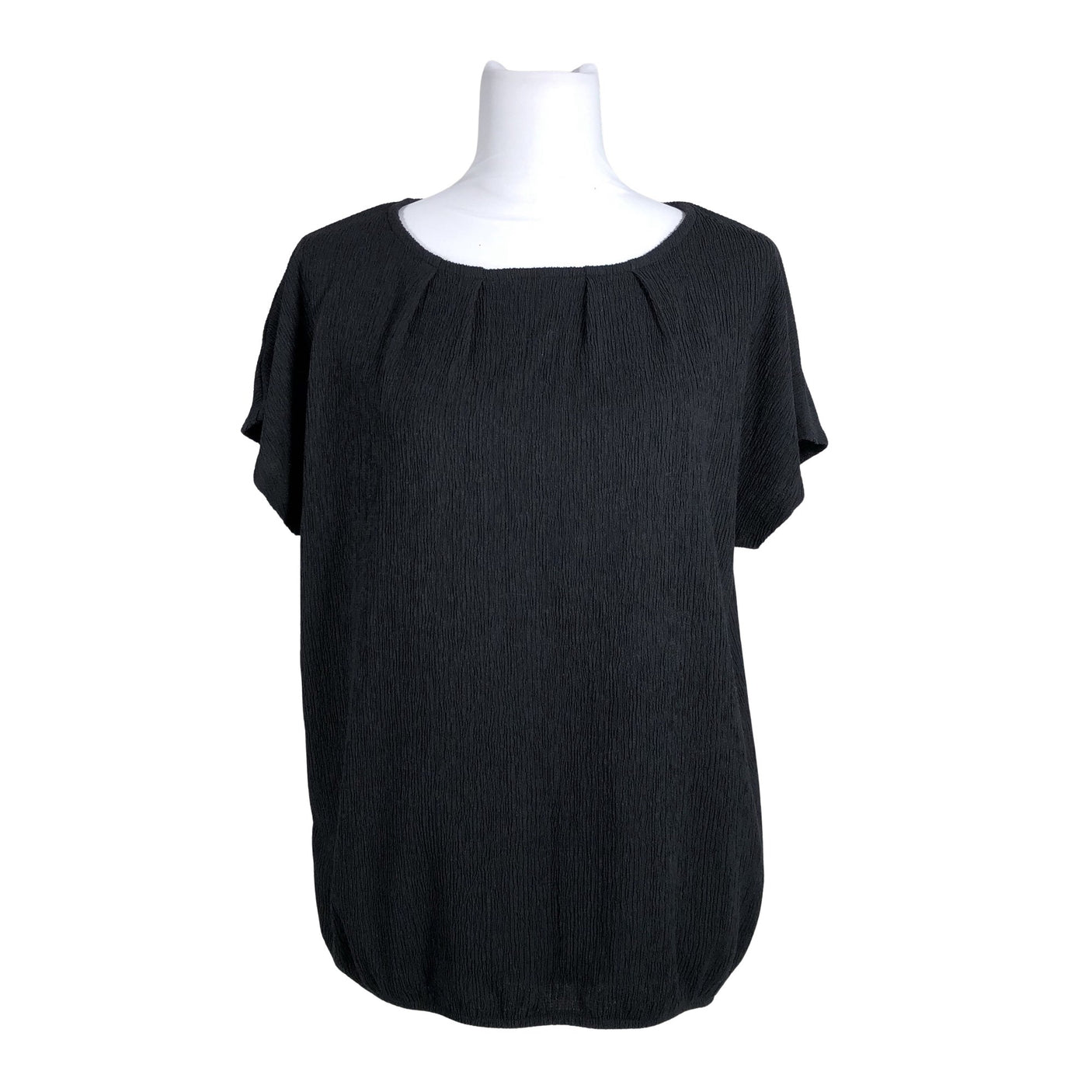 Unisex NOSH - Lühikeste käistega pluus, suurus 38 - Must (1)