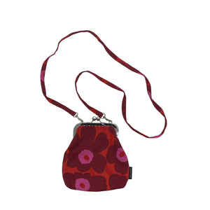 Unisex Marimekko - Õlakott, suurus Mini - Veinipunane (1)