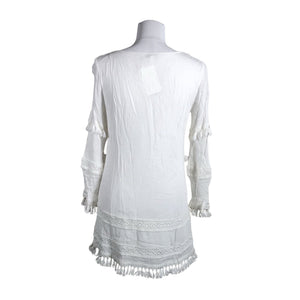 Unisex Esther - Mitteveniv tuunika, suurus 40 - Valge (2)