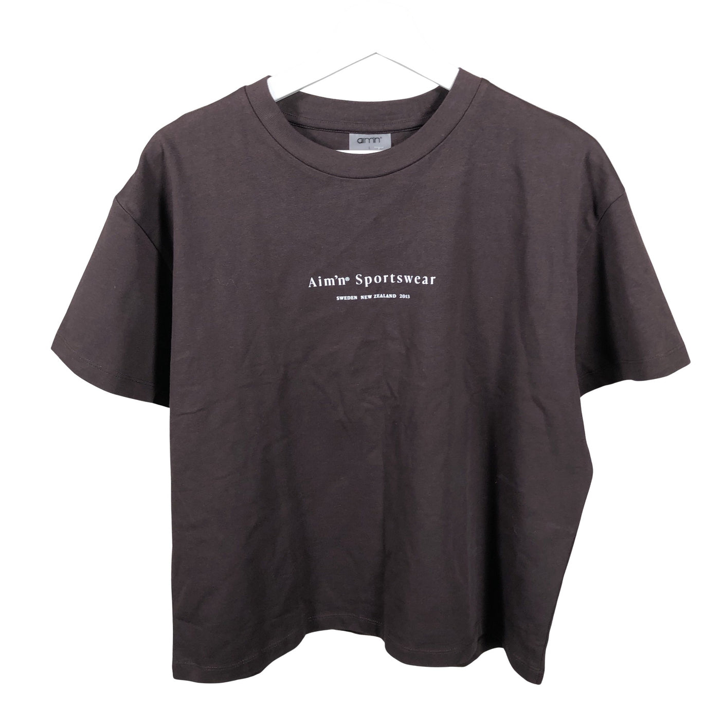 Unisex Aim'n - T-särk, suurus 40 - Pruun (1)