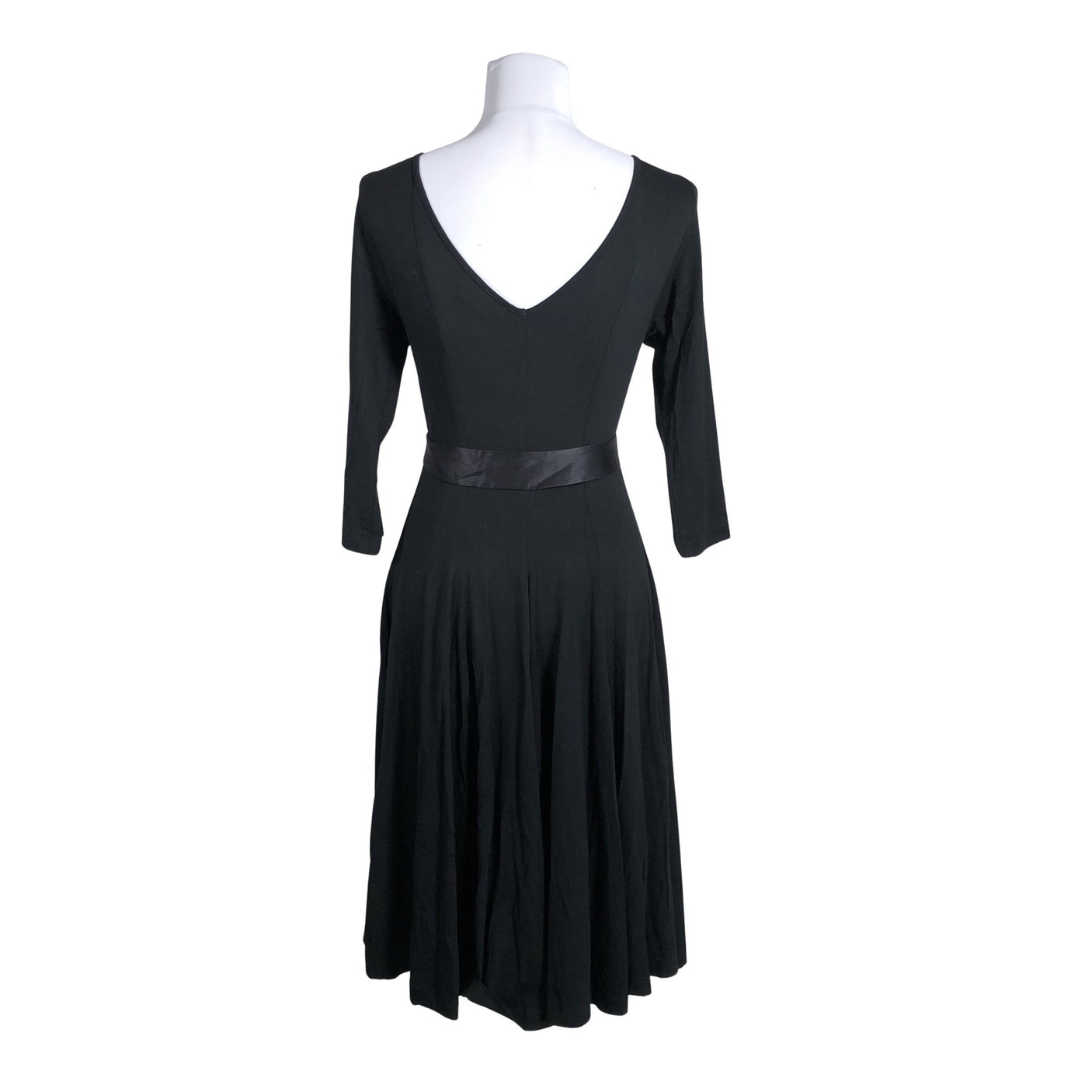 Unisex Muotikuu - Trikotaažist kleit, suurus 38 - Must (2)