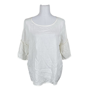 Unisex Soyaconcept - Lühikeste käistega pluus, suurus 38 - Valge (1)