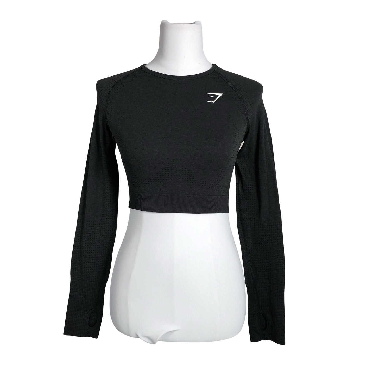 Unisex Gymshark - Spordisärk, pikad käised, suurus 38 - Must (1)