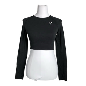 Unisex Gymshark - Spordisärk, pikad käised, suurus 38 - Must (1)