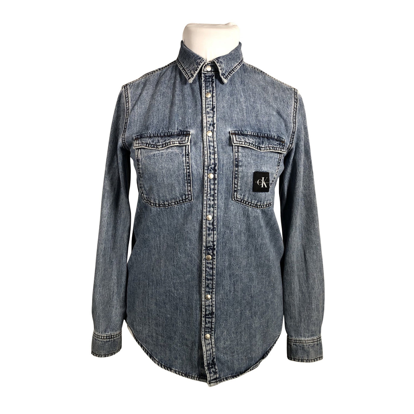 Unisex Calvin Klein Jeans - Teksasärk, suurus 42 - Sinine (1)