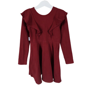 Unisex Gugguu - Trikotaažist kleit, suurus 110 - 116 - Veinipunane (1)