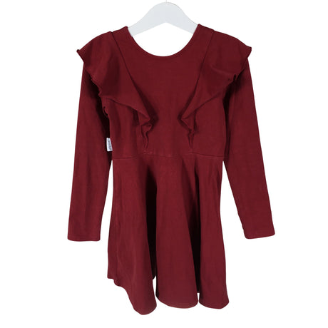 Unisex Gugguu - Trikotaažist kleit, suurus 110 - 116 - Veinipunane ()