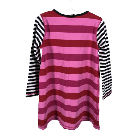 Unisex Lindex - Trikotaažist kleit, suurus 116 - 122 - Roosa (2)
