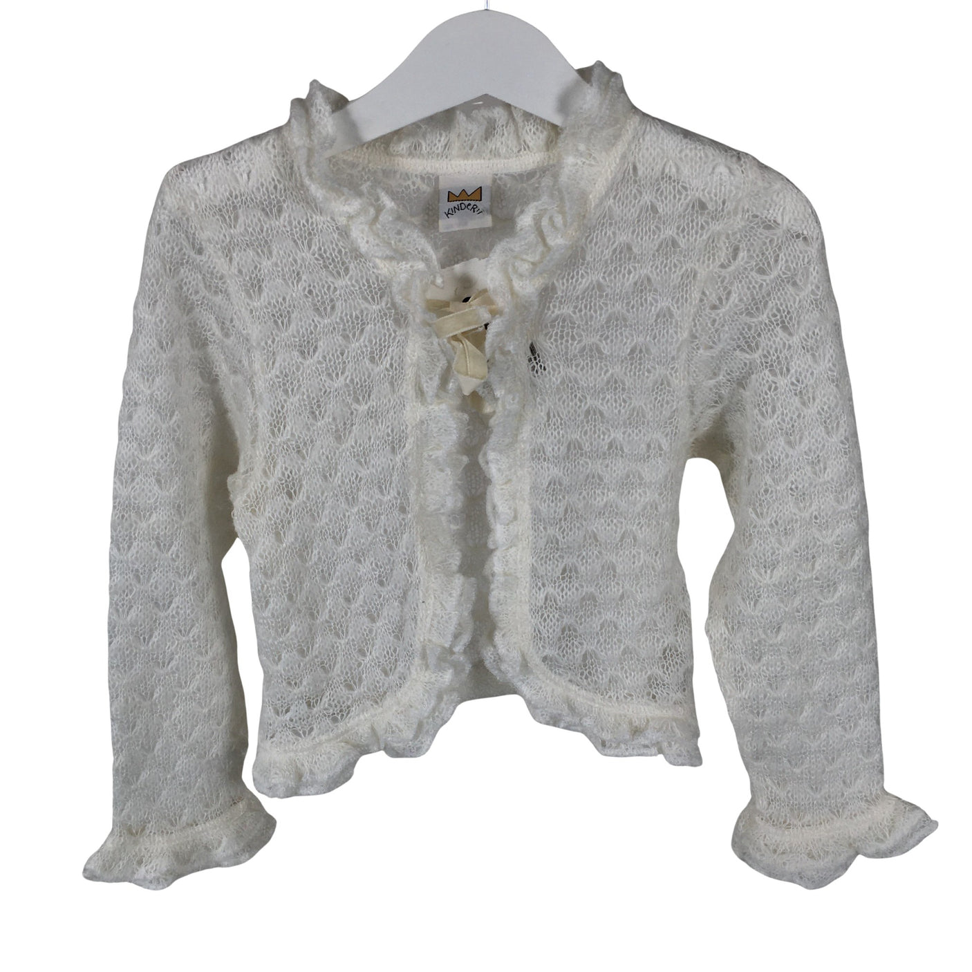Unisex Kinderit - Kardigan, suurus 104 - 110 - Valge (1)