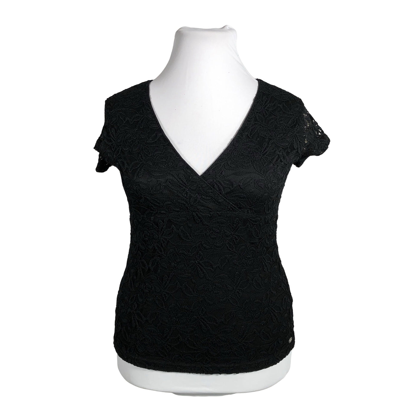 Unisex Guess - Lühikeste käistega pluus, suurus 42 - Must (1)