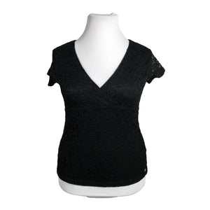Unisex Guess - Lühikeste käistega pluus, suurus 42 - Must (1)