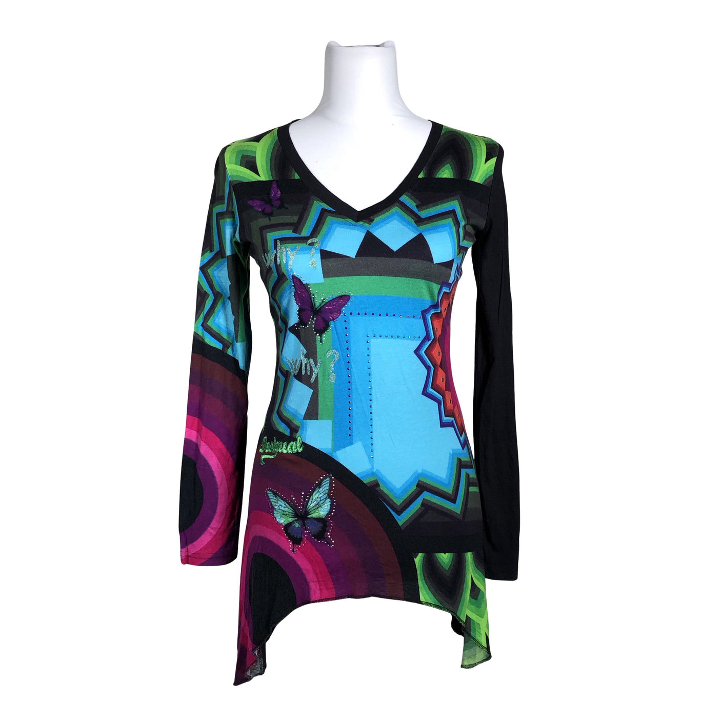 Unisex Desigual - Trikotaažist tuunika, suurus 36 - Hall (1)