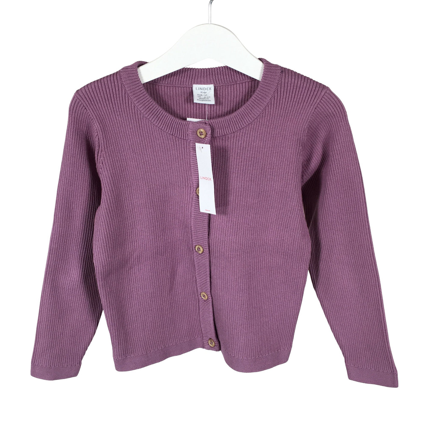Unisex Lindex - Kardigan, suurus 104 - 110 - Lilla (1)