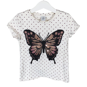 Unisex Lindex - T-särk, suurus 116 - 122 - Valge (1)