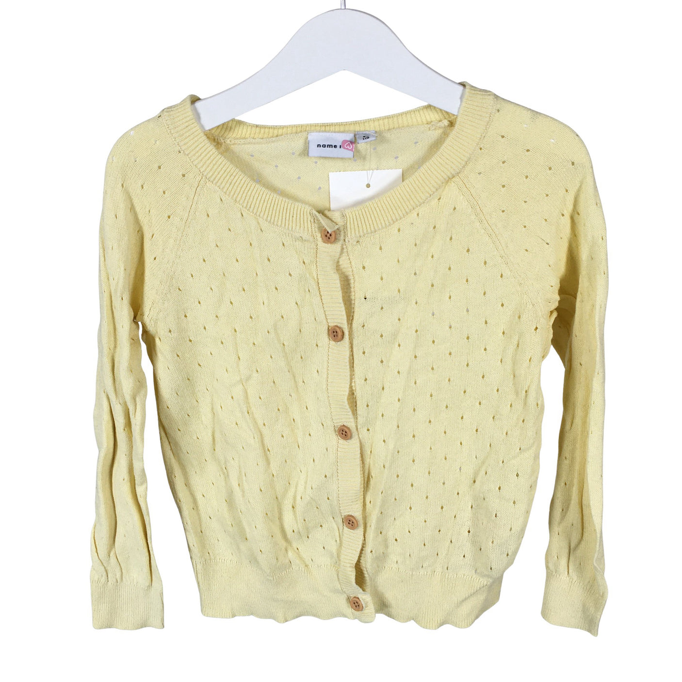 Unisex Name It - Kardigan, suurus 104 - 110 - Kollane (1)
