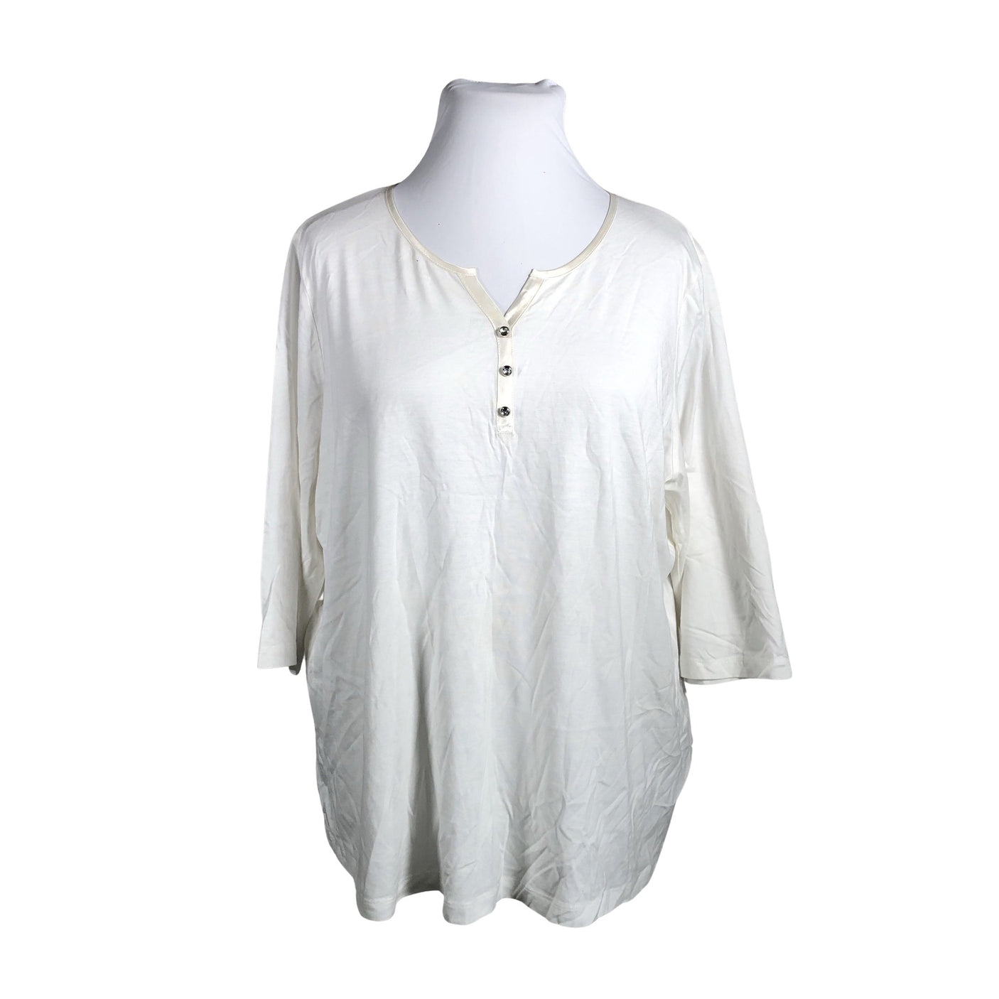 Unisex Atelier - Trikotaažist pluus, suurus 54 - Valge (1)