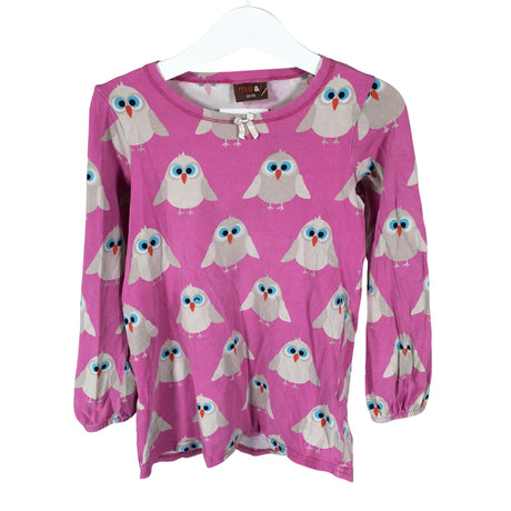 Unisex me&i - Trikotaažist pluus, suurus 110 - 116 - Heleroosa ()